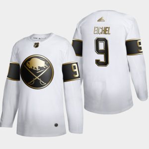 Maend-NHL-Buffalo-Sabres-Troeje-Jack-Eichel-9-Golden-Edition-Hvid-Authentic