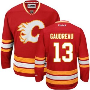 Maend-NHL-Calgary-Flames-Troeje-Johnny-Gaudreau-13-Reebok-Third