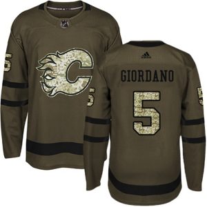 Maend-NHL-Calgary-Flames-Troeje-Mark-Giordano-5-Authentic-Groen-Salute-to-Service