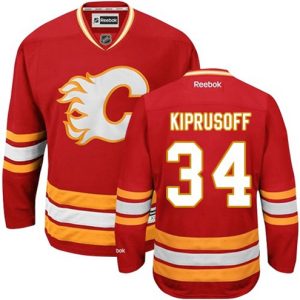 Maend-NHL-Calgary-Flames-Troeje-Miikka-Kiprusoff-34-Reebok-Third