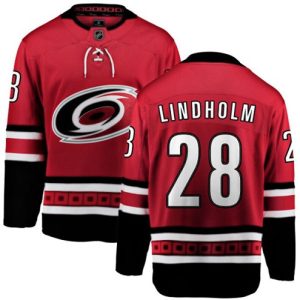 Maend-NHL-Carolina-Hurricanes-Troeje-Elias-Lindholm-28-Breakaway-Roed-Fanatics-Branded-Hjemme