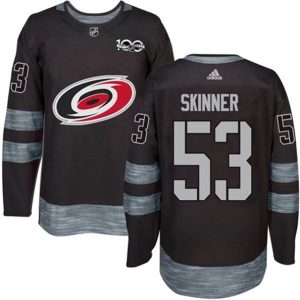 Maend-NHL-Carolina-Hurricanes-Troeje-Jeff-Skinner-53-1917-2017-100th-Anniversary-Sort-Authentic