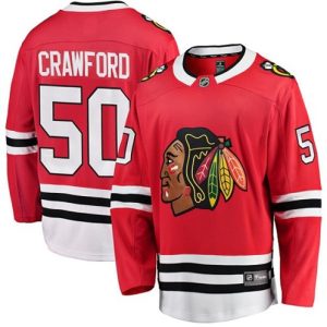 Maend-NHL-Chicago-Blackhawks-Troeje-Corey-Crawford-50-Breakaway-Roed-Fanatics-Branded-Hjemme