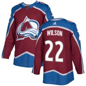 Maend-NHL-Colorado-Avalanche-Troeje-Colin-Wilson-22-Authentic-Burgundy-Roed-Hjemme