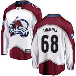 Maend-NHL-Colorado-Avalanche-Troeje-Conor-Timmins-68-Breakaway-Hvid-Fanatics-Branded-Ude