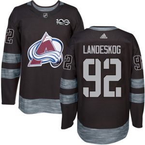 Maend-NHL-Colorado-Avalanche-Troeje-Gabriel-Landeskog-92-Authentic-Sort-1917-2017-100th-Anniversary