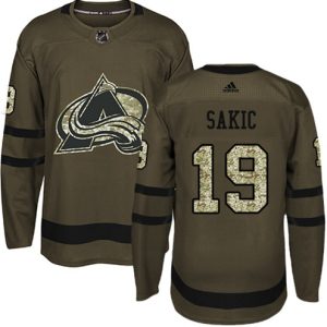 Maend-NHL-Colorado-Avalanche-Troeje-Joe-Sakic-19-Authentic-Groen-Salute-to-Service