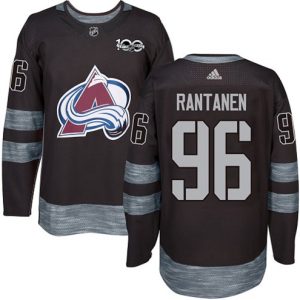Maend-NHL-Colorado-Avalanche-Troeje-Mikko-Rantanen-96-Authentic-Sort-1917-2017-100th-Anniversary