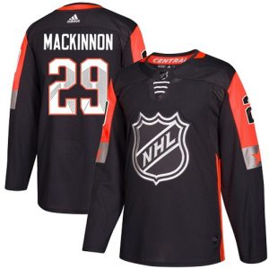 Maend-NHL-Colorado-Avalanche-Troeje-Nathan-MacKinnon-29-Authentic-Sort-2018-All-Star-Central-Division