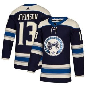 Maend-NHL-Columbus-Blue-Jackets-Troeje-Cam-Atkinson-13-2018-19-Navy-Authentic