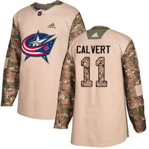 Maend-NHL-Columbus-Blue-Jackets-Troeje-Matt-Calvert-11-Authentic-Camo-Veterans-Day-Practice