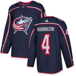 Maend-NHL-Columbus-Blue-Jackets-Troeje-Scott-Harrington-4-Authentic-Navy-Blaa-Hjemme