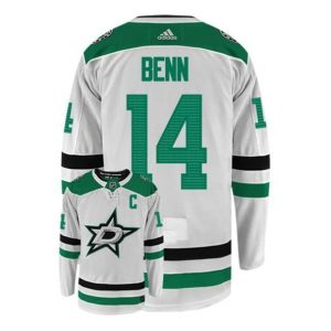 Maend-NHL-Dallas-Stars-Troeje-Jamie-Benn-14-Hvid-Authentic