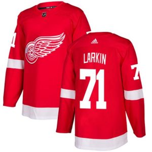 Maend-NHL-Detroit-Red-Wings-Troeje-Dylan-Larkin-71-Authentic-Roed-Hjemme