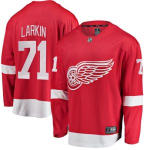 Maend-NHL-Detroit-Red-Wings-Troeje-Dylan-Larkin-71-Breakaway-Roed-Fanatics-Branded-Hjemme