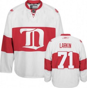 Maend-NHL-Detroit-Red-Wings-Troeje-Dylan-Larkin-71-Reebok-Hvid-Third-Winter-Classic