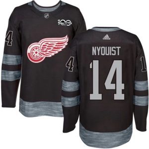Maend-NHL-Detroit-Red-Wings-Troeje-Gustav-Nyquist-14-1917-2017-100th-Anniversary-Sort-Authentic