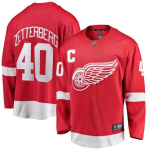 Maend-NHL-Detroit-Red-Wings-Troeje-Henrik-Zetterberg-40-Breakaway-Roed-Fanatics-Branded-Hjemme