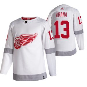 Maend-NHL-Detroit-Red-Wings-Troeje-Jakub-Vrana-13-2021-Reverse-Retro-Special-Edition-Hvid