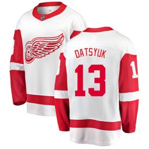 Maend-NHL-Detroit-Red-Wings-Troeje-Pavel-Datsyuk-13-Breakaway-Hvid-Fanatics-Branded-Ude