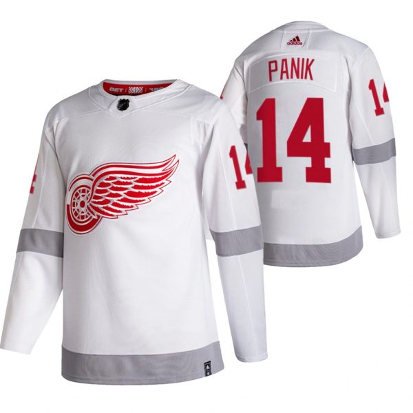 Maend-NHL-Detroit-Red-Wings-Troeje-Richard-Panik-14-2021-Reverse-Retro-Special-Edition-Hvid