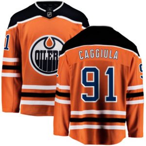 Maend-NHL-Edmonton-Oilers-Troeje-Drake-Caggiula-91-Breakaway-Orange-Fanatics-Branded-Hjemme