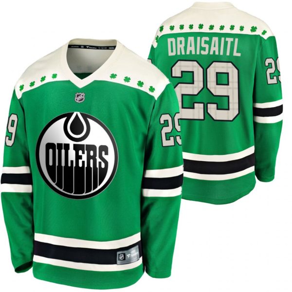 Maend-NHL-Edmonton-Oilers-Troeje-Leon-Draisaitl-29-Groen-2020-St.-Patricks-Day-Breakaway