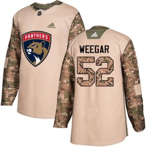 Maend-NHL-Florida-Panthers-Troeje-MacKenzie-Weegar-52-Authentic-Camo-Veterans-Day-Practice
