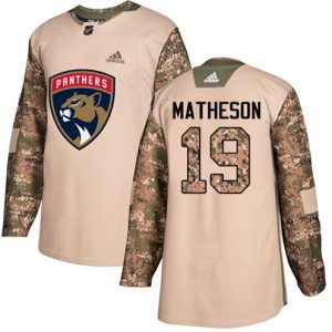 Maend-NHL-Florida-Panthers-Troeje-Michael-Matheson-19-Authentic-Camo-Veterans-Day-Practice