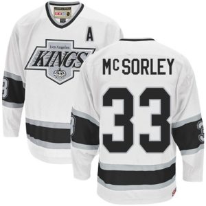 Maend-NHL-Los-Angeles-Kings-Troeje-Marty-Mcsorley-33-Authentic-Throwback-Hvid-CCM