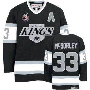 Maend-NHL-Los-Angeles-Kings-Troeje-Marty-Mcsorley-33-Authentic-Throwback-Sort-CCM