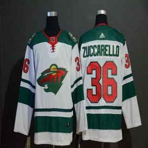 Maend-NHL-Minnesota-Wild-Troeje-Mats-Zuccarello-36-2018-19-Hvid-Authentic