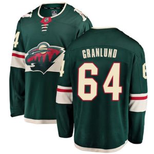 Maend-NHL-Minnesota-Wild-Troeje-Mikael-Granlund-64-Breakaway-Groen-Fanatics-Branded-Hjemme