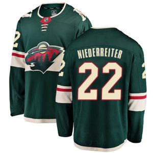 Maend-NHL-Minnesota-Wild-Troeje-Nino-Niederreiter-22-Breakaway-Groen-Fanatics-Branded-Hjemme