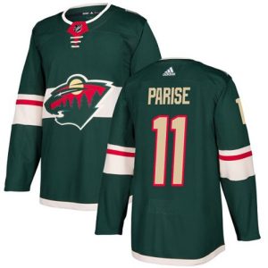 Maend-NHL-Minnesota-Wild-Troeje-Zach-Parise-11-Authentic-Groen-Hjemme