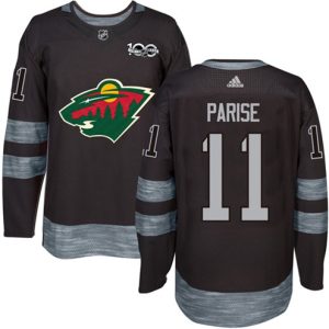 Maend-NHL-Minnesota-Wild-Troeje-Zach-Parise-11-Authentic-Sort-1917-2017-100th-Anniversary