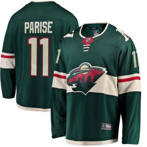 Maend-NHL-Minnesota-Wild-Troeje-Zach-Parise-11-Breakaway-Groen-Fanatics-Branded-Hjemme