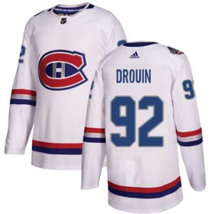 Maend-NHL-Montreal-Canadiens-Troeje-Jonathan-Drouin-92-Authentic-Hvid-2017-100-Classic