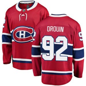 Maend-NHL-Montreal-Canadiens-Troeje-Jonathan-Drouin-92-Breakaway-Roed-Fanatics-Branded-Hjemme