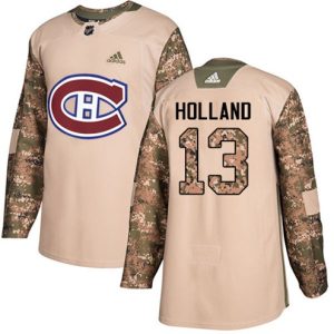 Maend-NHL-Montreal-Canadiens-Troeje-Peter-Holland-13-Authentic-Camo-Veterans-Day-Practice