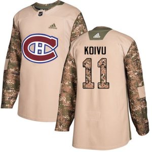 Maend-NHL-Montreal-Canadiens-Troeje-Saku-Koivu-11-Authentic-Camo-Veterans-Day-Practice