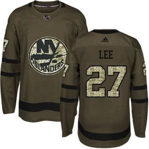Maend-NHL-NHL-New-York-Islanders-Troeje-Anders-Lee-27-Camo-Groen-Authentic