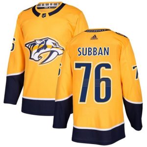 Maend-NHL-Nashville-Predators-Troeje-P.K-Subban-76-Authentic-Guld-Hjemme