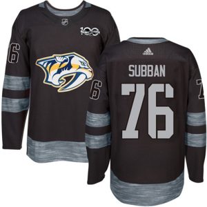 Maend-NHL-Nashville-Predators-Troeje-P.K-Subban-76-Authentic-Sort-1917-2017-100th-Anniversary