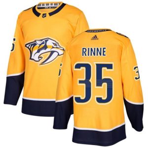 Maend-NHL-Nashville-Predators-Troeje-Pekka-Rinne-35-Authentic-Guld-Hjemme