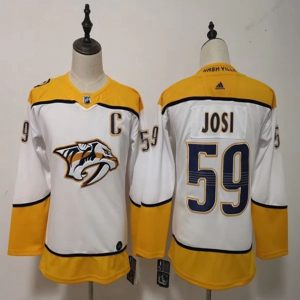 Maend-NHL-Nashville-Predators-Troeje-Roman-Josi-59-2018-19-Hvid-Authentic