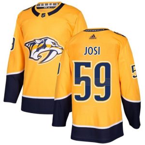 Maend-NHL-Nashville-Predators-Troeje-Roman-Josi-59-Authentic-Guld-Hjemme