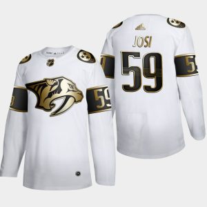 Maend-NHL-Nashville-Predators-Troeje-Roman-Josi-59-Golden-Edition-Hvid-Authentic