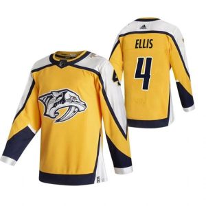 Maend-NHL-Nashville-Predators-Troeje-Ryan-Ellis-4-2022-Reverse-Retro-Gul-Authentic