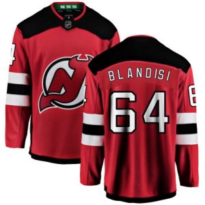Maend-NHL-New-Jersey-Devils-Troeje-Joseph-Blandisi-64-Breakaway-Roed-Fanatics-Branded-Hjemme